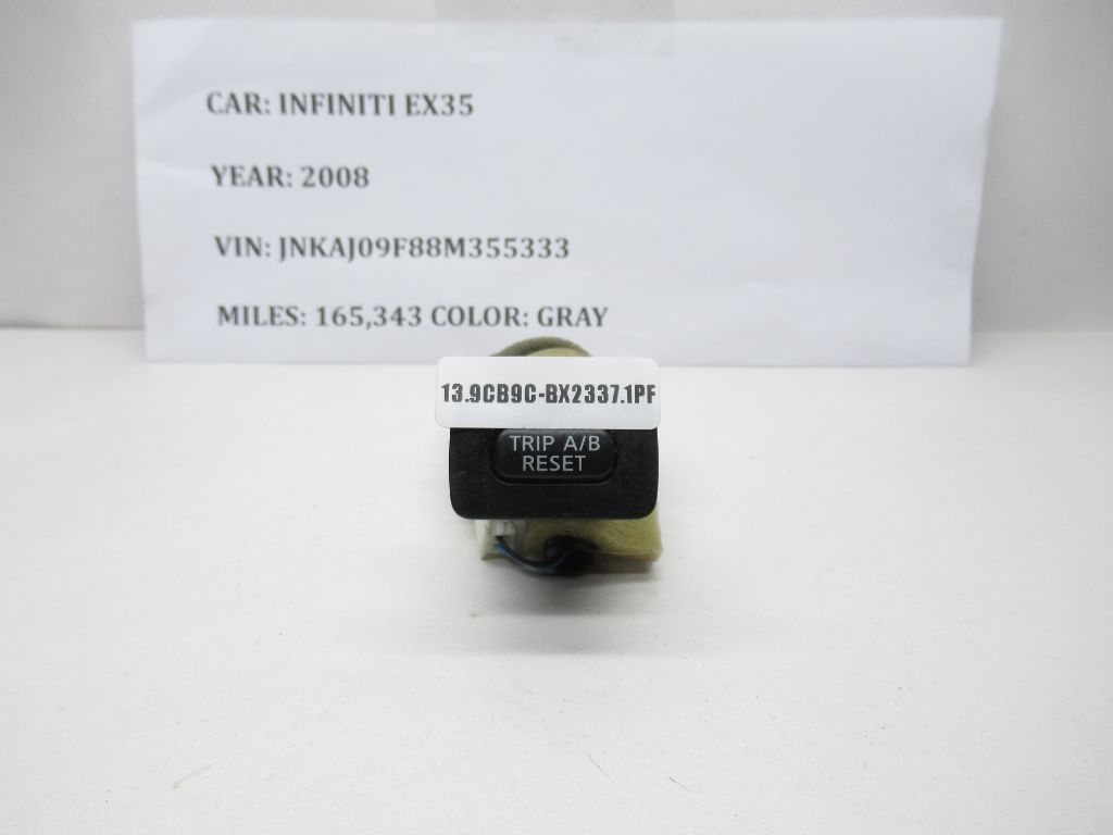 08-10 Infiniti EX35 Trip Odometer Reset Switch 248241BA0A OEM