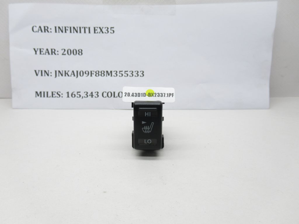 08-10 Infiniti EX35 Seat Heat Control Switch 255003TA1A OEM