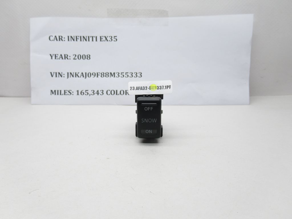 08-10 Infiniti EX35 Snow On Off Switch Button 6Y09B OEM