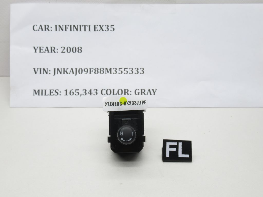 08-10 Infiniti EX35 Front Left Mirror Switch 25401ZT50A OEM