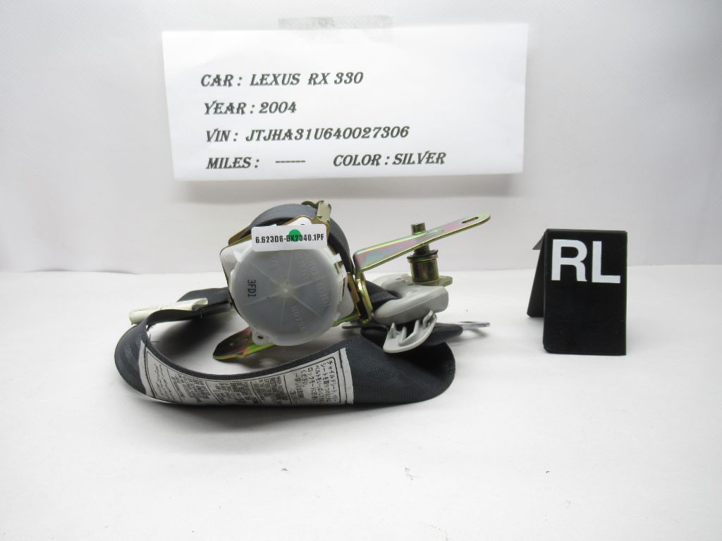 2004-2006 Lexus RX330 Left Rear Side Seatbelt Retractor 7K8300 OEM