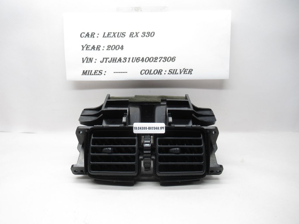 2004-2006 Lexus RX330 Rear Center Console Air Vent Dual Grill 58860-48020 OEM