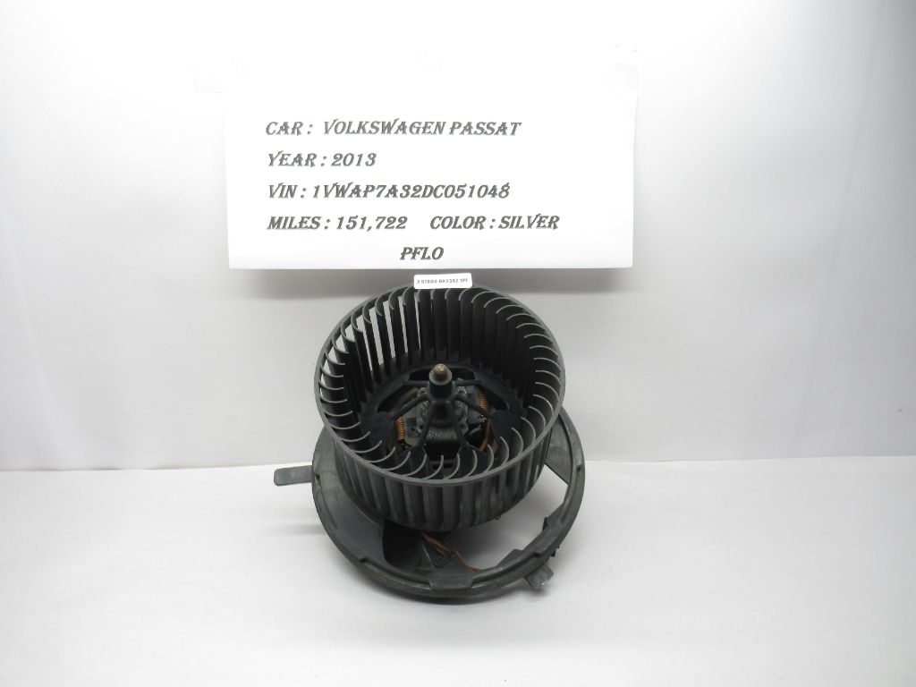 2010-2015 Volkswagen Passat Heater Blower Fan Motor H031170339-001 OEM