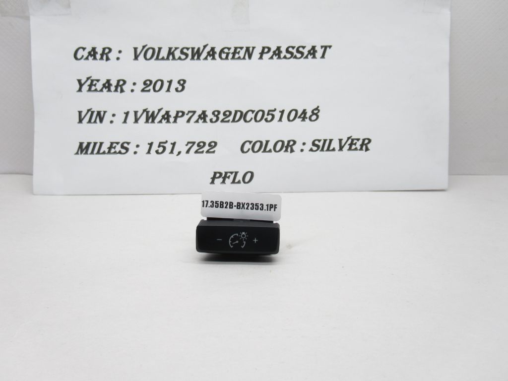 2012-2015 VW PASSAT Illumination Dimmer Light Switch 561941557A OEM