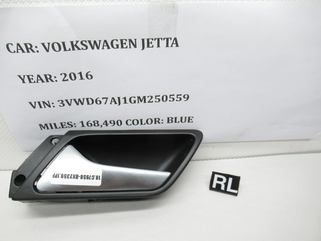 2011-2018 Volkswagen Jetta Rear Left Door Interior Handle 5C6839113 OEM