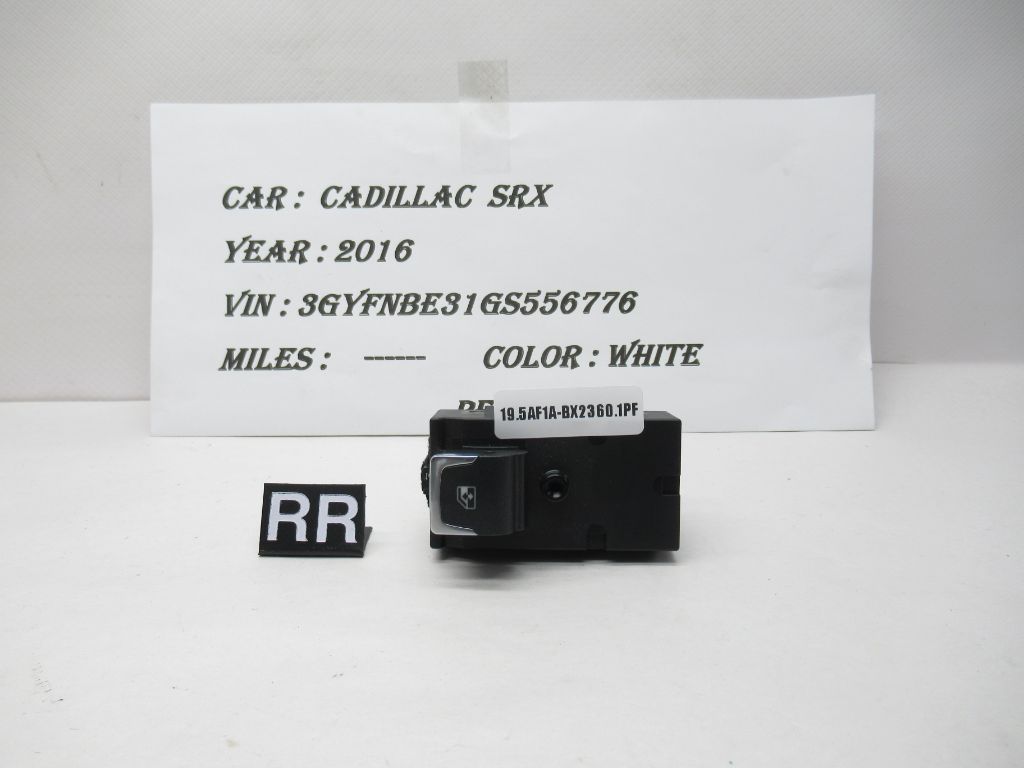 2014-2016 Cadillac SRX Rear Right Window Switch 22931983 OEM