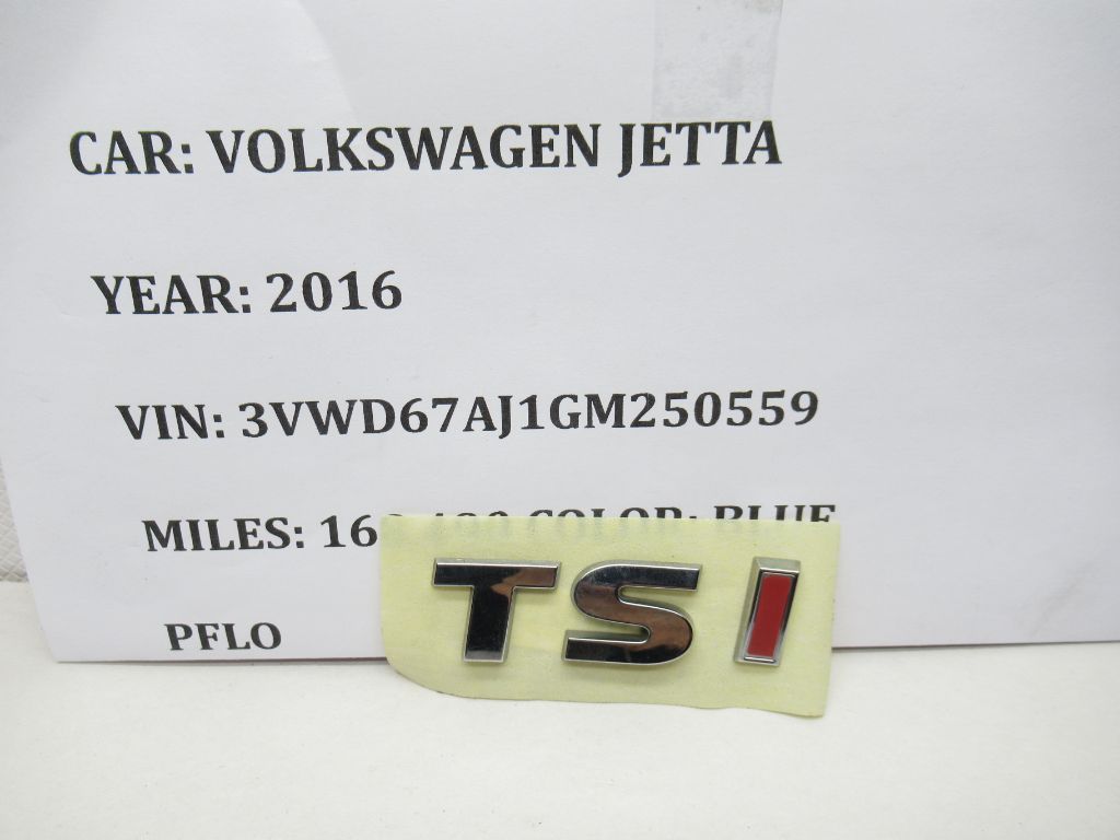 2016-2018 Volkswagen Jetta Rear TSI Lettering 1T0853675DGQF OEM