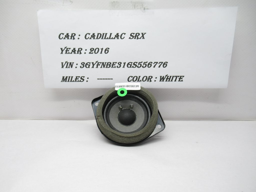 2010-2016 Cadillac SRX  Rear Side Tail Gate Sound Speaker 15284791 OEM