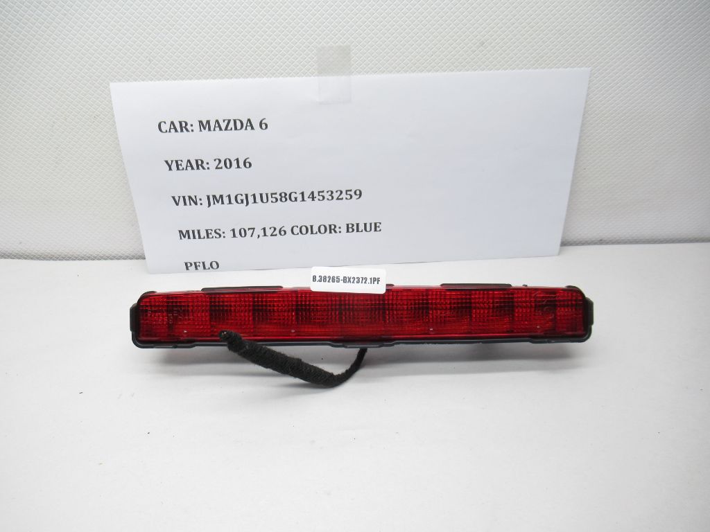 16- 18 Mazda 6 FWD AT High Mounted Brake Stop Light Lamp A048707 OEM