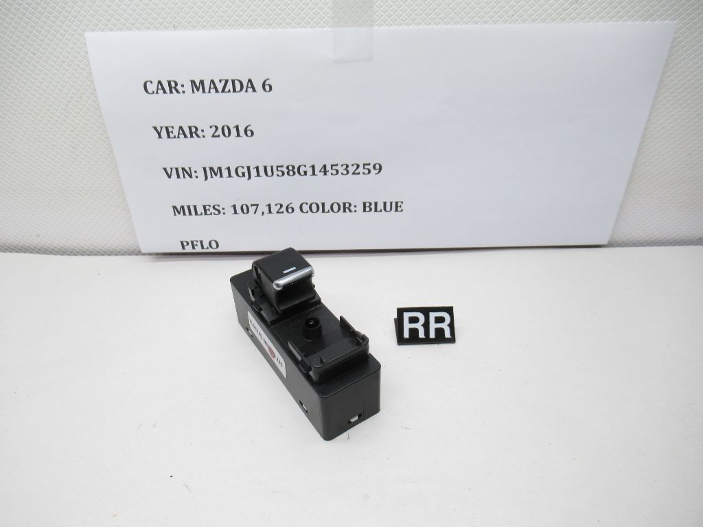 14-17 Mazda 6 Rear Right Power Window Switch RR GHP9685L6 OEM