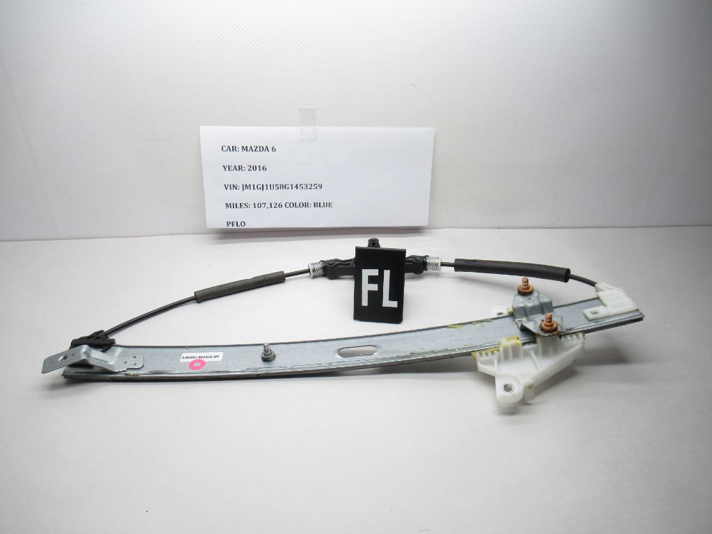 2014-2021 MAZDA 6 Front Left Door Window Regulator GHP959590A OEM