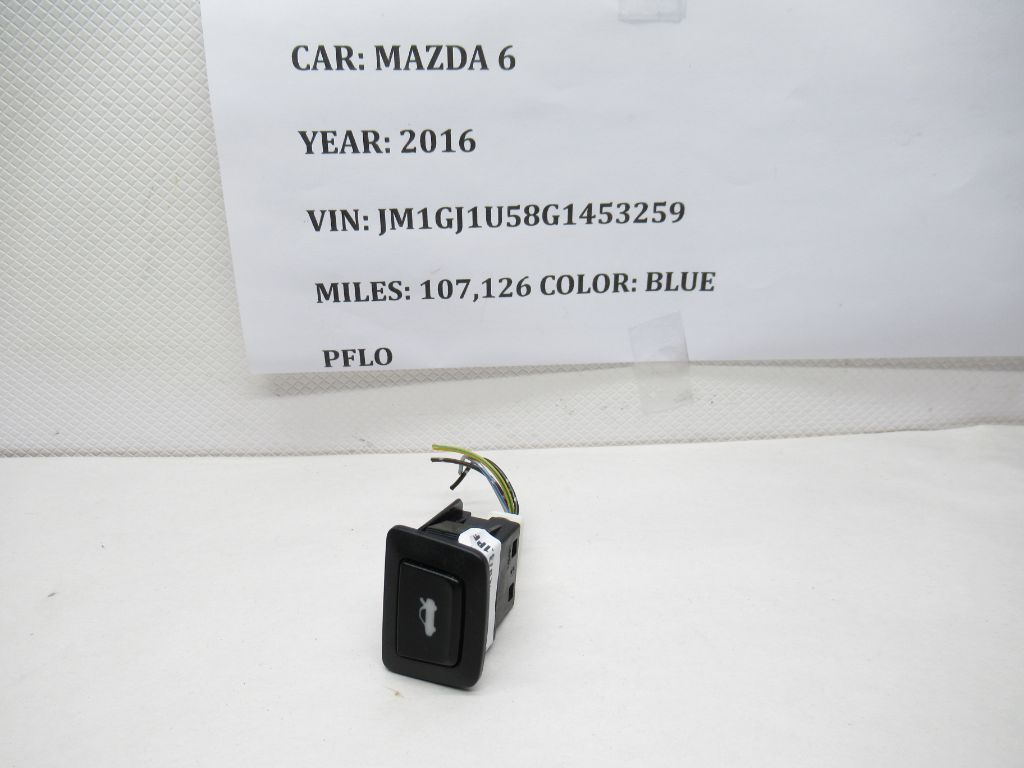 2014-2021 Mazda 6 Trunk Release Open Switch Button GJR966630 OEM