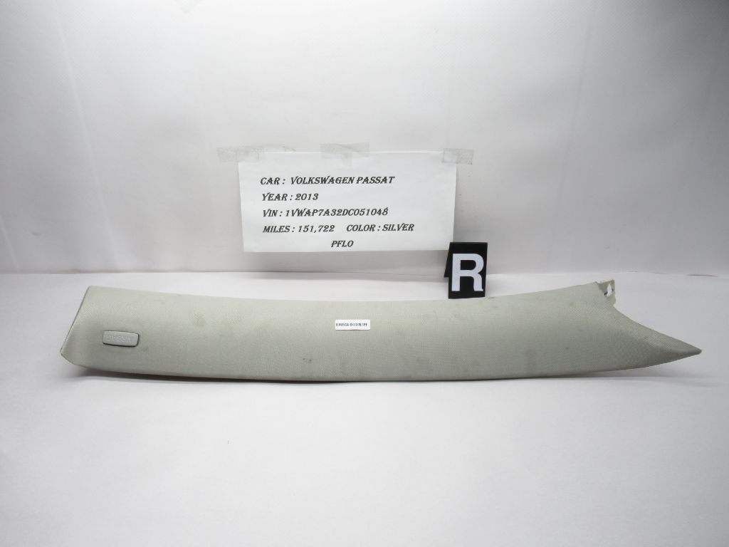 2012-2019 VW PASSAT Front Right Side A Pillar Trim 561867234 OEM