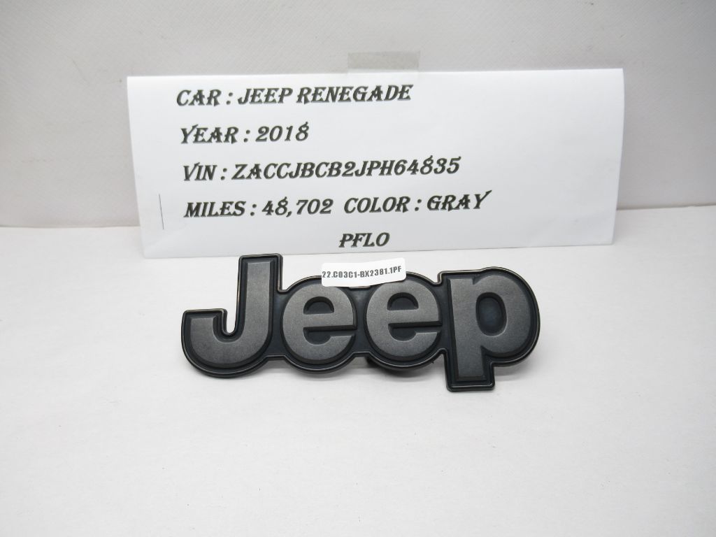 2015-2018 JEEP CHEROKEE Nameplate Emblem 68207204AA OEM