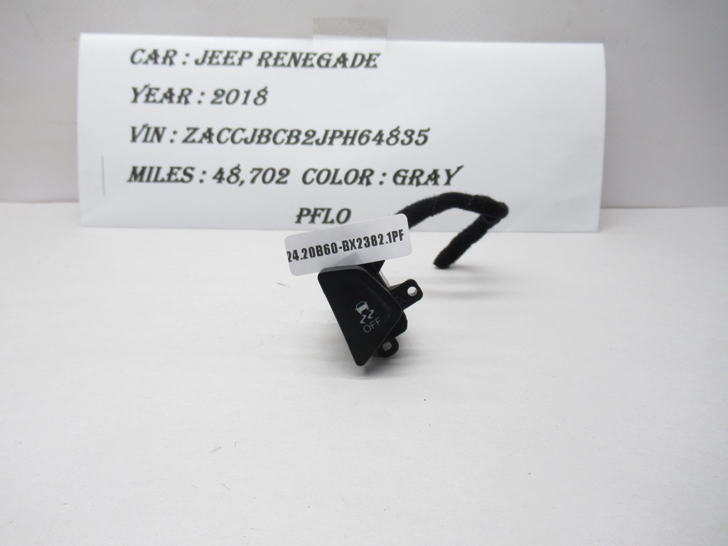 15-23 Jeep Renegade Center Console Traction Control Switch  07356040430 OEM