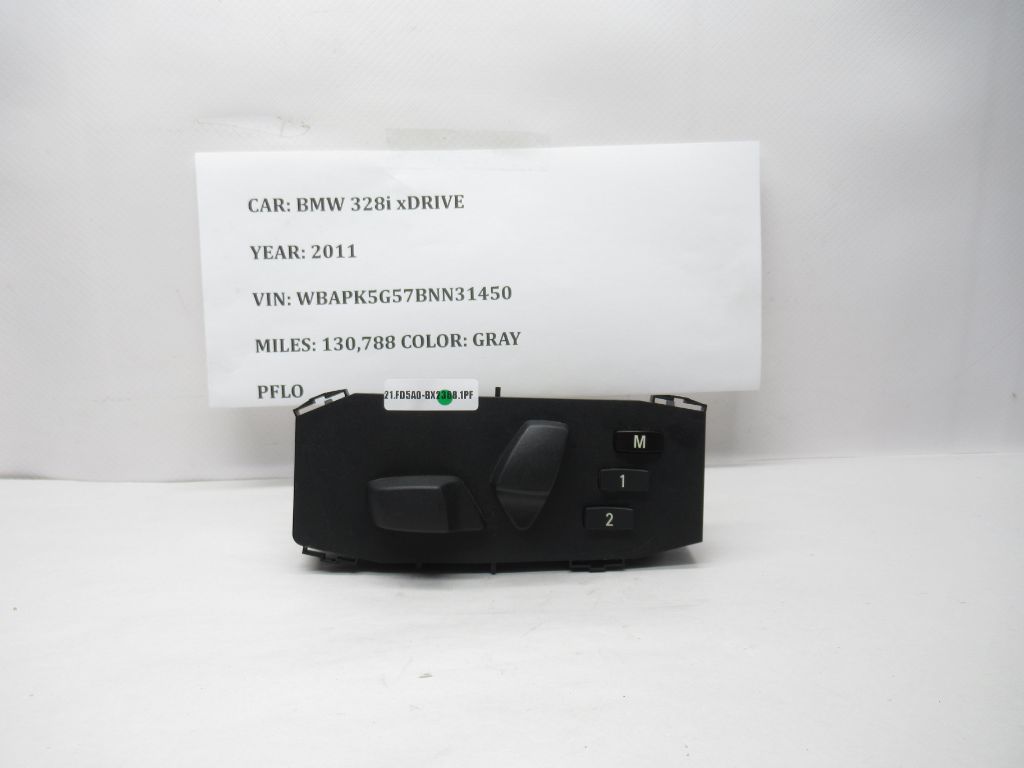 2009-2011 BMW 328i xDrive Left Front Power Seat Control Switch 6936979 OEM