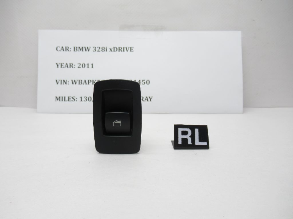 2009-2013 BMW 328i xDrive Rear Left Power Window Switch Button 6945874 OEM