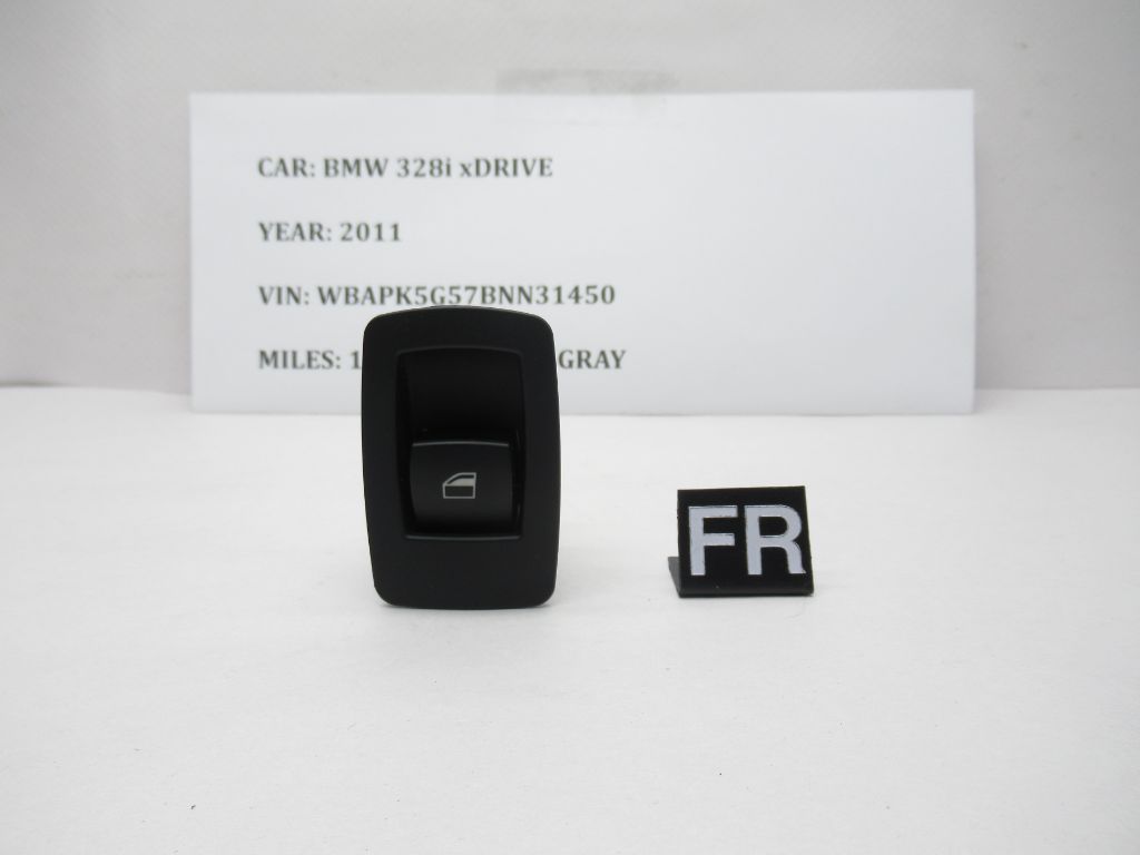 2009-2013 BMW 328i xDrive Front Right Power Window Switch Button 6945874 OEM