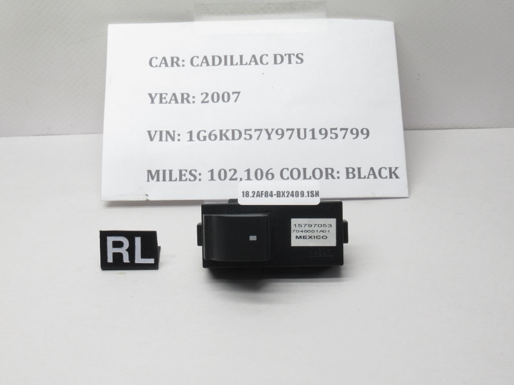 2006-2009 Cadillac DTS Rear Left Door Power Window Switch 15797053 OEM