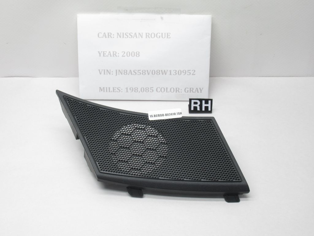 2008-2013 Nissan Rogue RH Side Dash Speaker Grille Cover 28176JM00A OEM