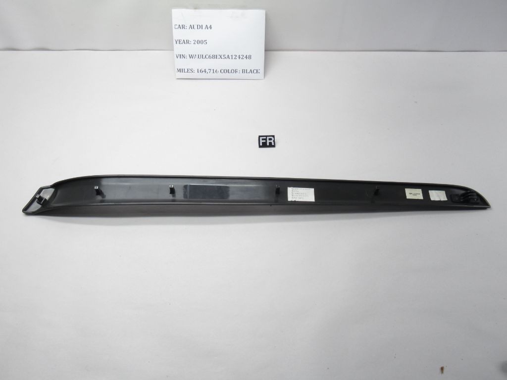 2002-2005 Audi A4Right Front Door Black Trim Bezel  8E0867410G OEM