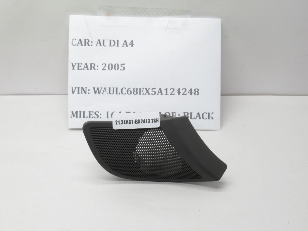 02-05 Audi A4 Front Right Door Tweeter Speaker Grille Cover 8E0035424 OEM