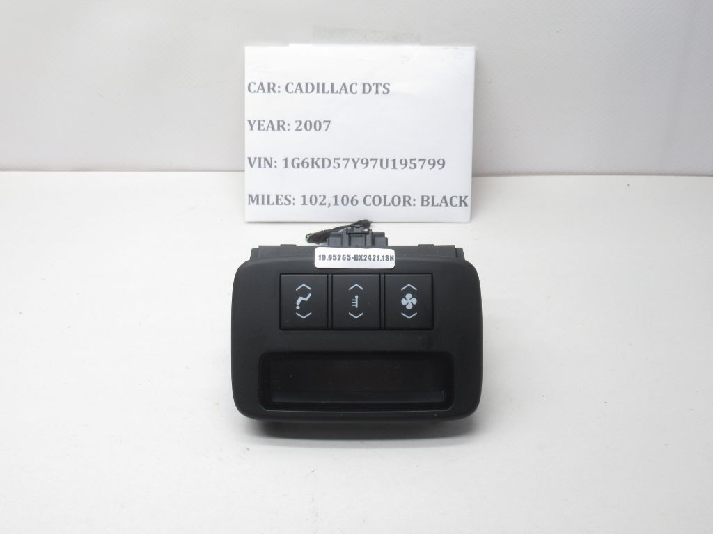 06-11 Cadillac DTS Rear Climate Control Switch 15871738 OEM