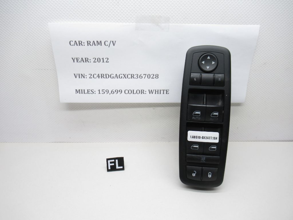 13-15 Ram C/V Front Left Driver Door Master Window Control Switch 68110866AA OEM