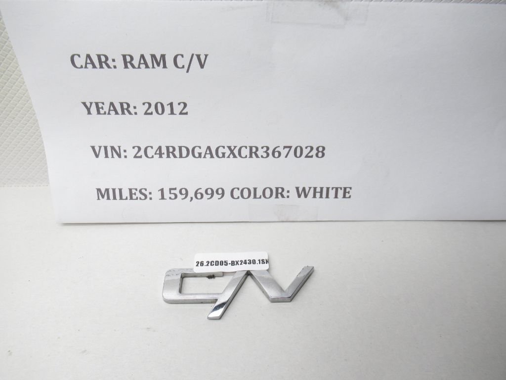 2012-2015 RAM C/V Rear Trunk Logo Emblem Badge Nameplate OEM
