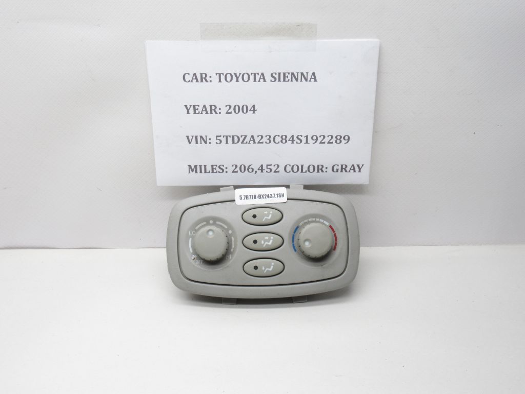 04-10 TOYOTA SIEENA Rear AC Heater Temperature Climate Control Switch VK9214 OEM