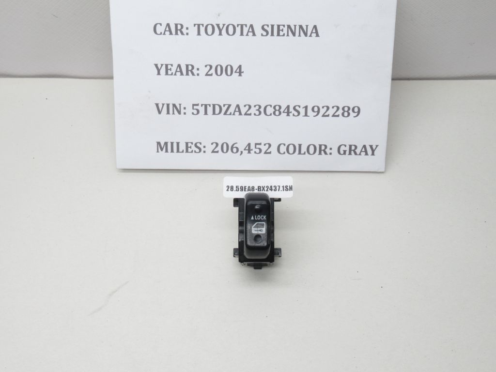 2004 - 2010 TOYOTA SIENNA Front Passenger Door Lock Switch 84930AA020 OEM