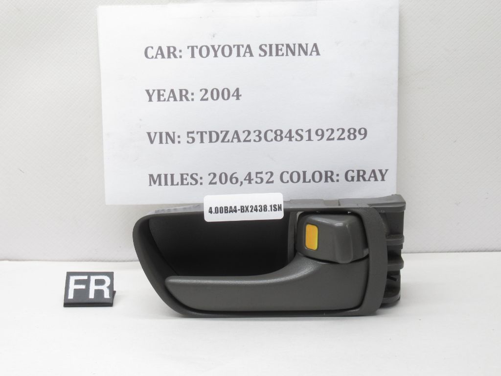 04-10 Toyota Sienna Front Right Interior Door Handle 69205-AE010-E1 OEM