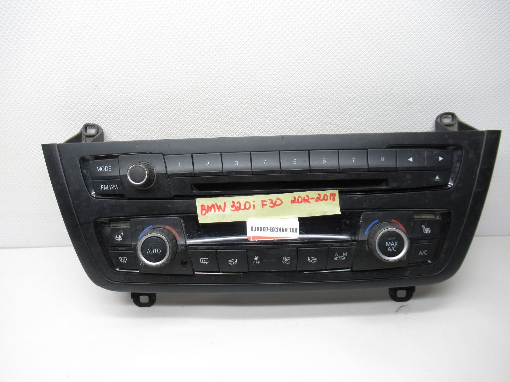 2016-2018 Bmw 320i Ac Heater Rear Climate Control 6814188-01 OEM