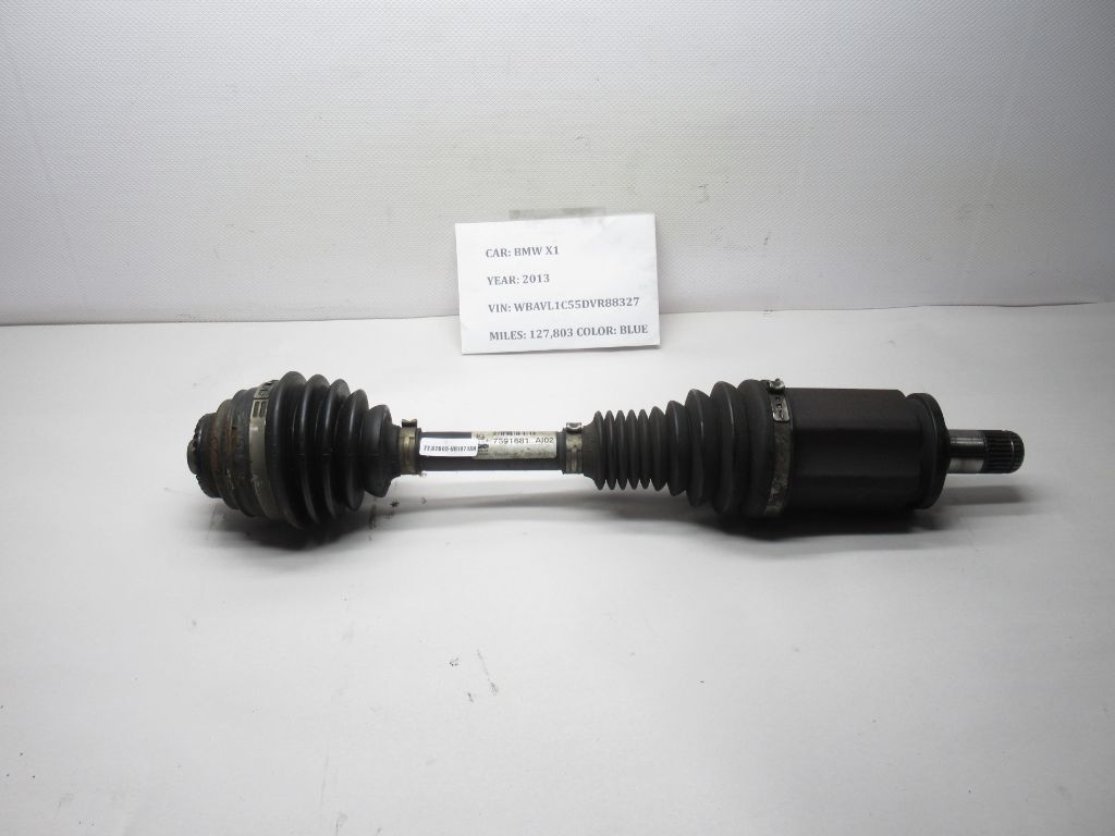 2012-2015 BMW X1 Front Left CV Axle Shaft 7591681 OEM