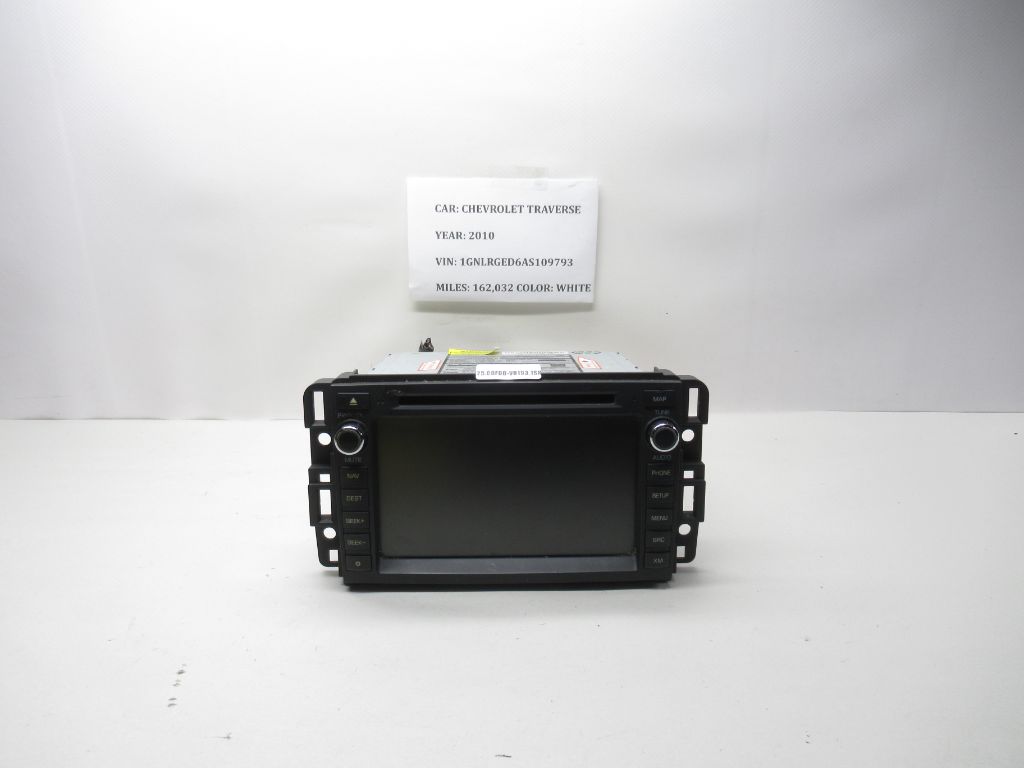 2009-2010 Chevrolet Traverse Navigation CD DVD Radio Player 242291358LKQ OEM