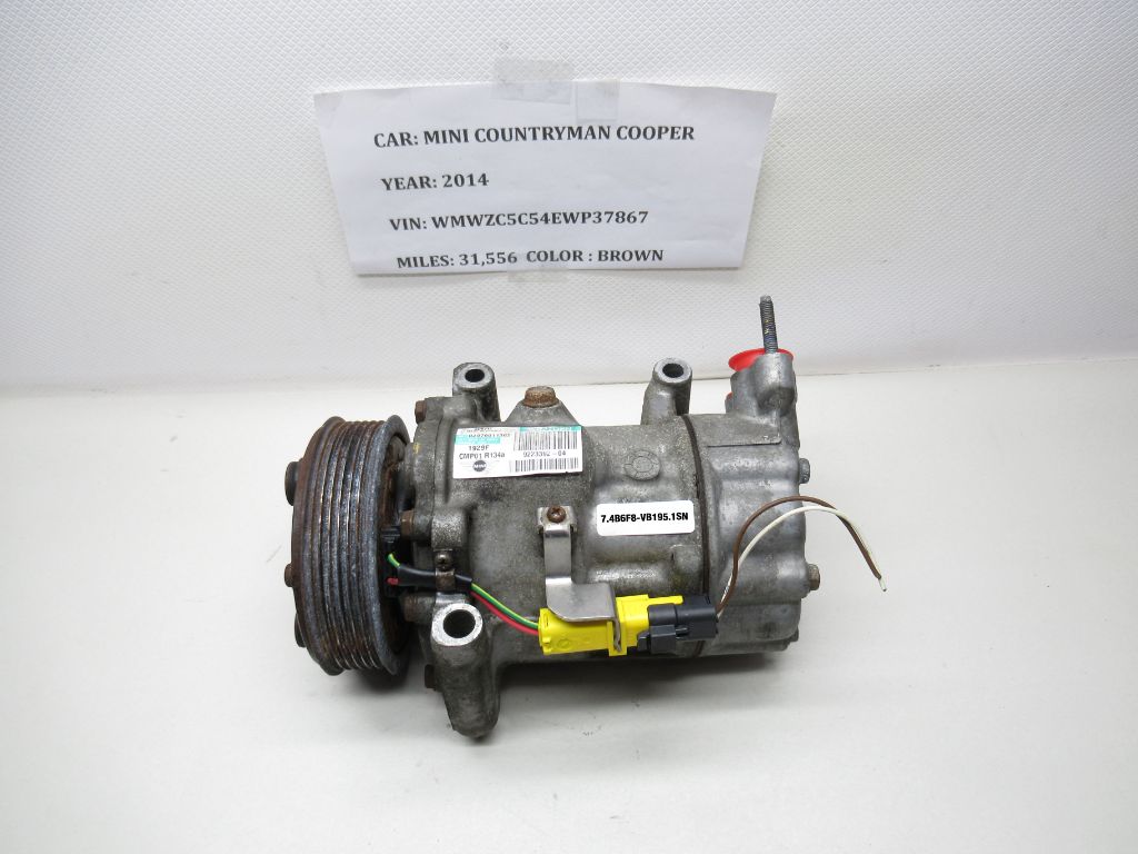 2011-2016 Mini Cooper Countryman A/C Air Compressor 9223392-04 OEM